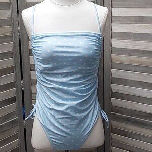 Side-Cinch Detail Extra High Leg Cheeky One Piece Swimsuit |Wild Fable | Medium